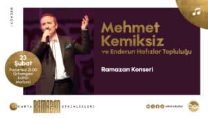 Mehmet Kemiksiz ve Enderun Hafızlar Topluluğu Sakarya’da Tasavvuf Konseri Verecek