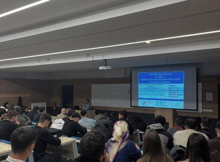 Elektrik ve Enerji Bölümünde Bahar Dönemi Staj Süreci İçin Bilgilendirme ve Oryantasyon Toplantısı Yapıldı