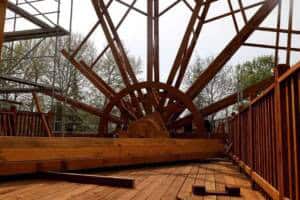 Aziz Duran Parkı’ndaki Tarihi Çark ve Yel Değirmeni Aslına Uygun Yenileniyor