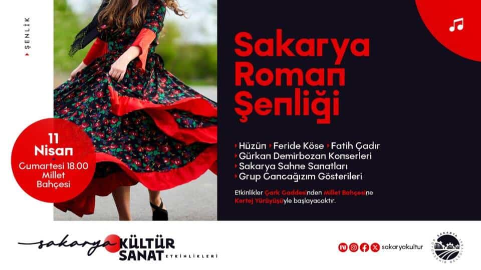 Sakarya Roman Şenliği 11 Nisan’da Millet Bahçesi’nde Kültürle Buluşacak