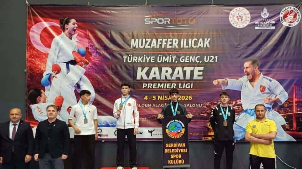Serdivan Belediyesi’nden Bedirhan Efe, Karate Premier Ligi’nde 63 Kiloda Türkiye Üçüncülüğünü Elde Etti