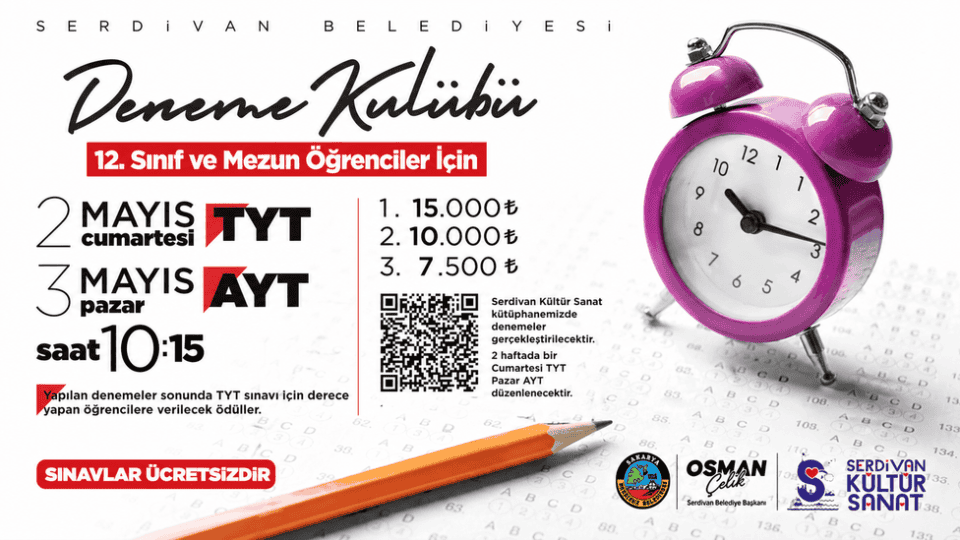 Serdivan Deneme Kulübü’nde Sınavlar Tamamlandı, Başarılı Öğrencilere Ödüller Sunuluyor