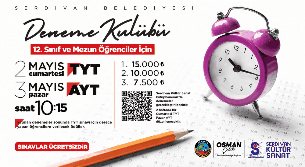 Serdivan Deneme Kulübü’nde Sınavlar Tamamlandı, Başarılı Öğrencilere Ödüller Sunuluyor